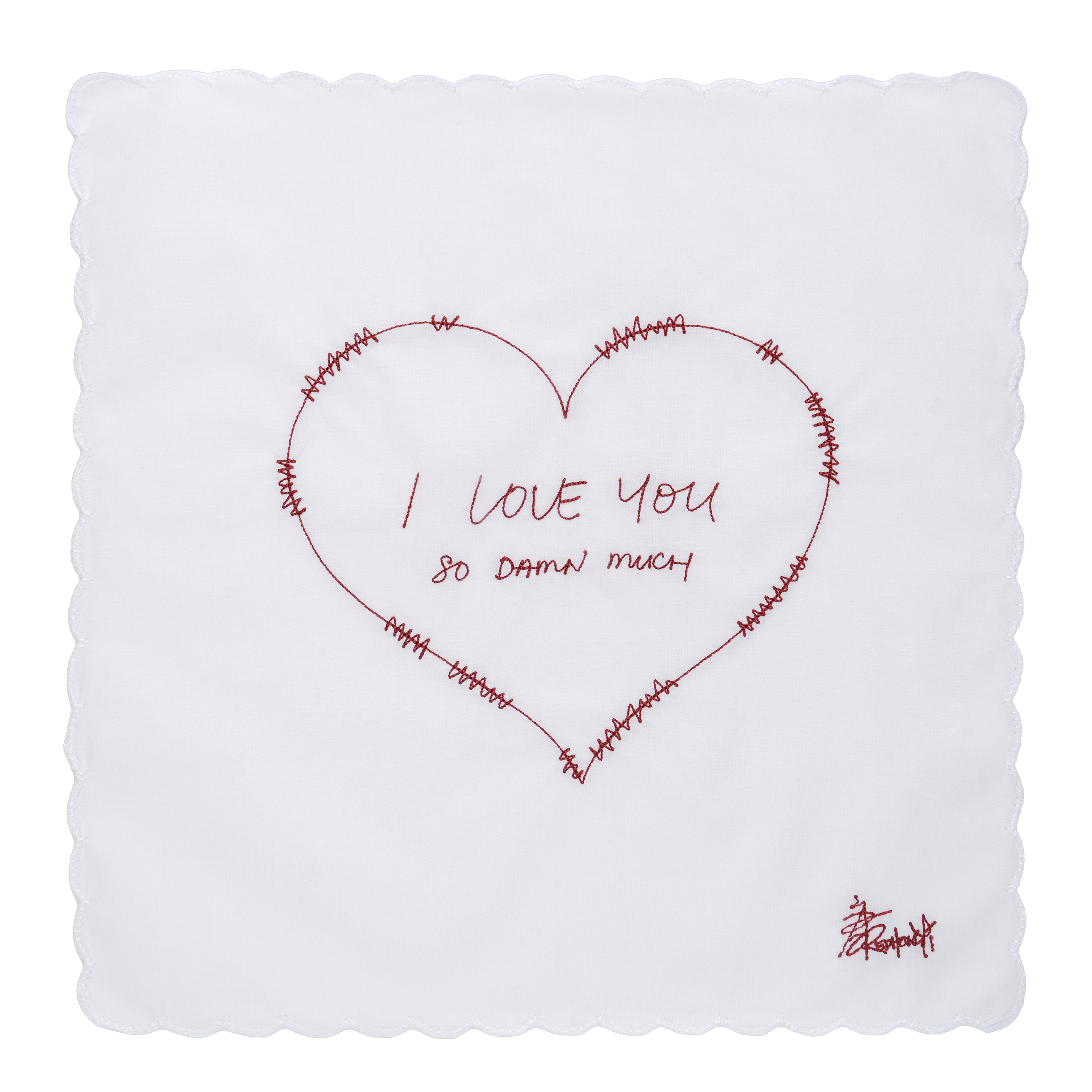 Collectable Handkerchief  - I Love You So Damn Much