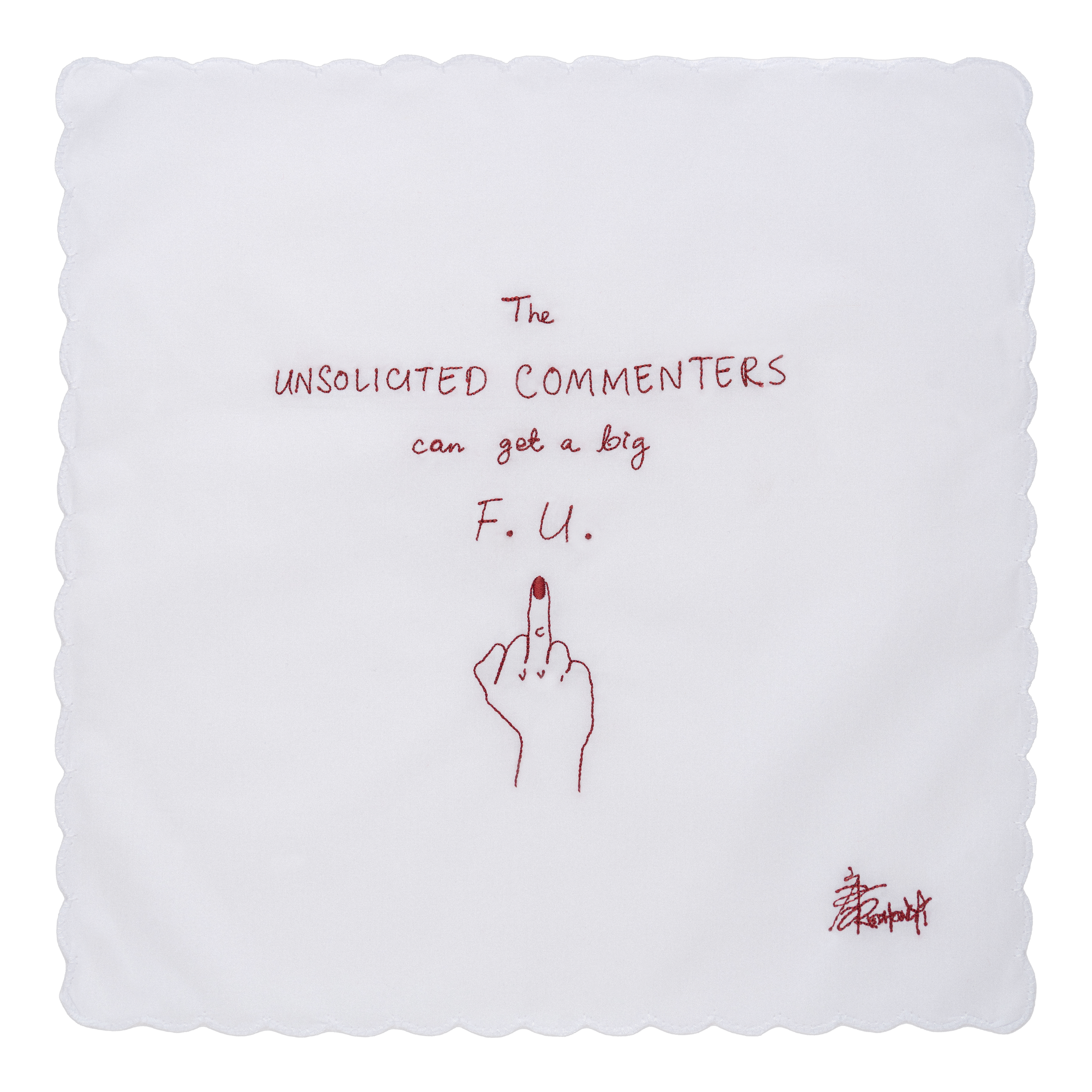 Collectable Handkerchief - Unsolicited Commenters